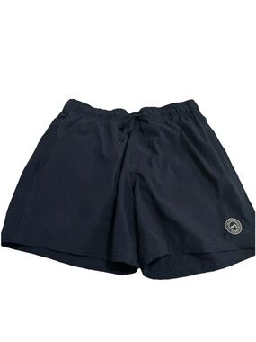 Surf Style Shorts Sz L Navy Blue Swim Trunks Mens Shorts Lined Good Condition